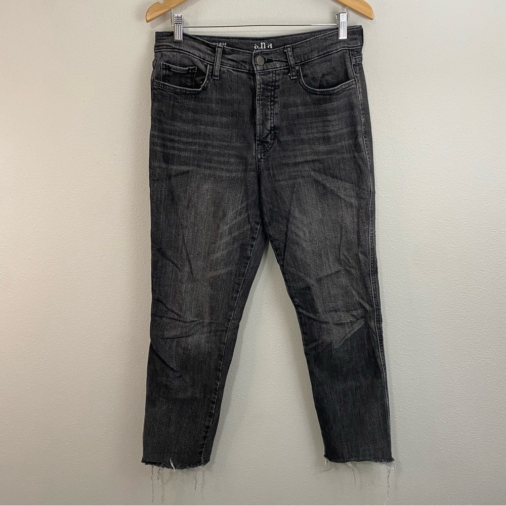 ✨Ana High Rise Straight Black Jeans Women's Size‎ 8
